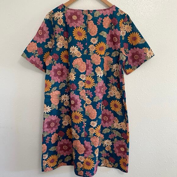 ModCloth x Princess Highway Floral Shift Dress Women’s Plus Size 14 Linen blend - Picture 8 of 8
